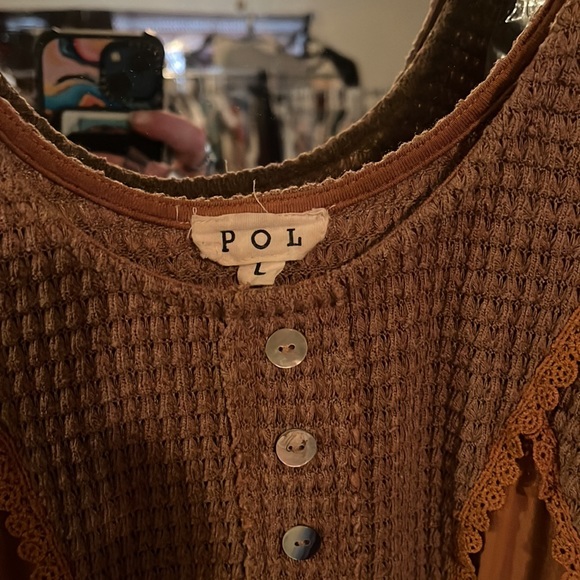 POL Friday feelings babydoll top L Three birds nest. - Picture 6 of 7